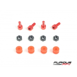 Flight Controller CNC Dampening Set M3 - RED